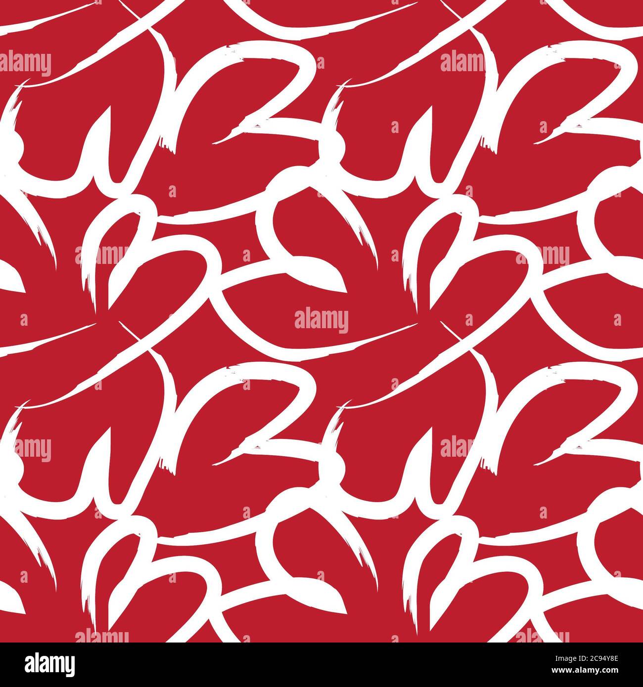 Red Heart shaped seamless pattern background for fashion textiles ...