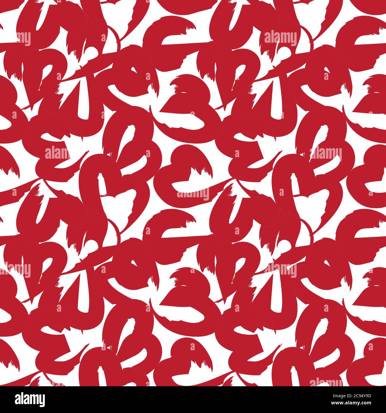 Red Heart shaped seamless pattern background for fashion textiles ...