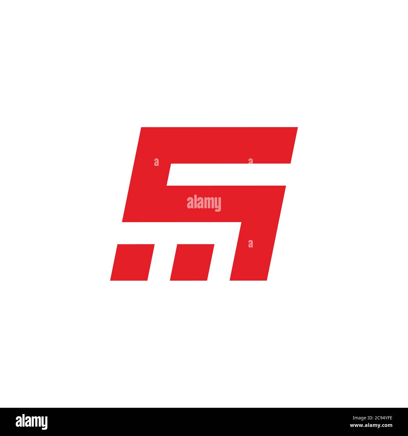 abstract letter s motion dots design symbol logo vector Stock Vector
