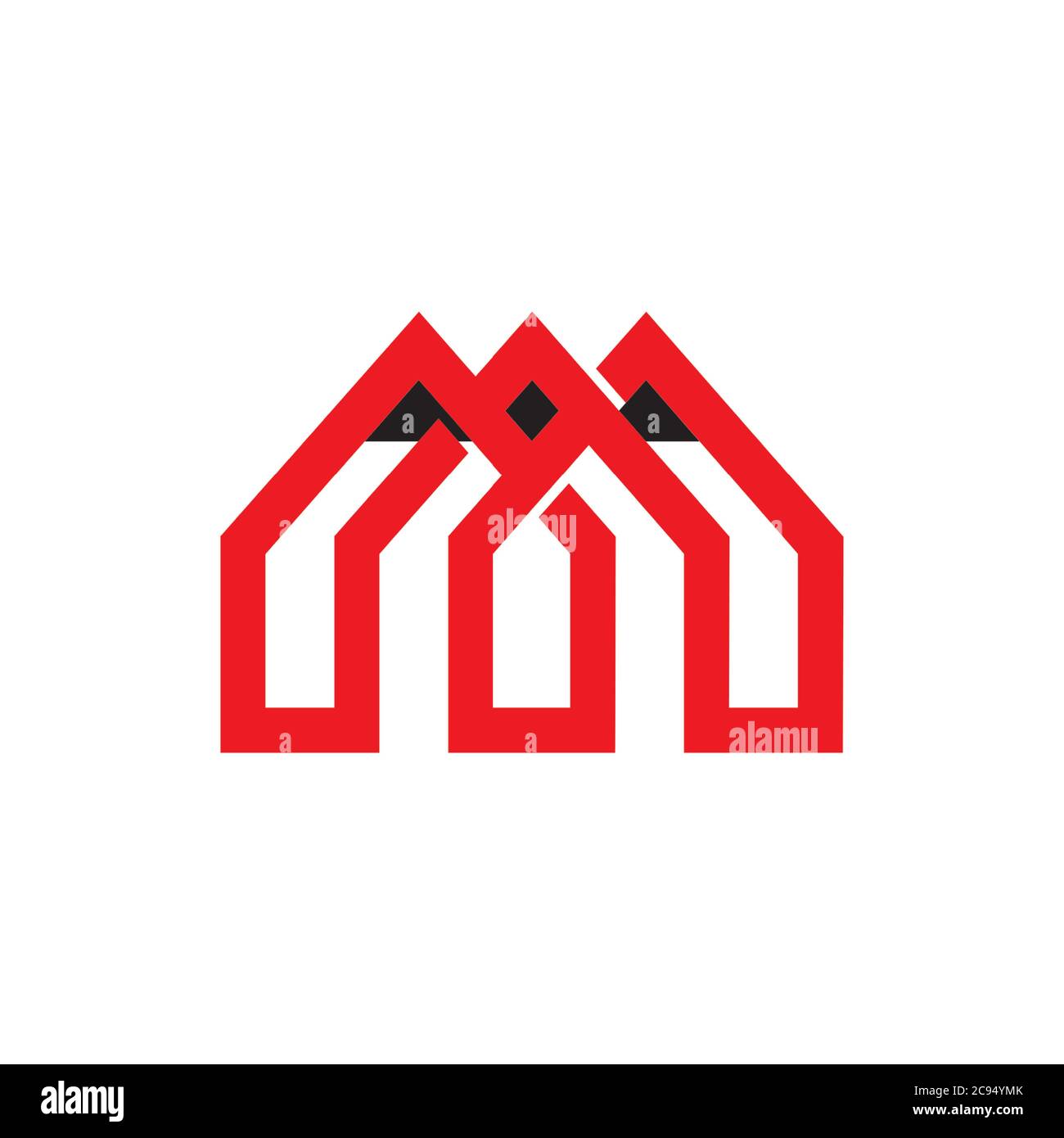 abstract pencil line geometric education vector Stock Vector