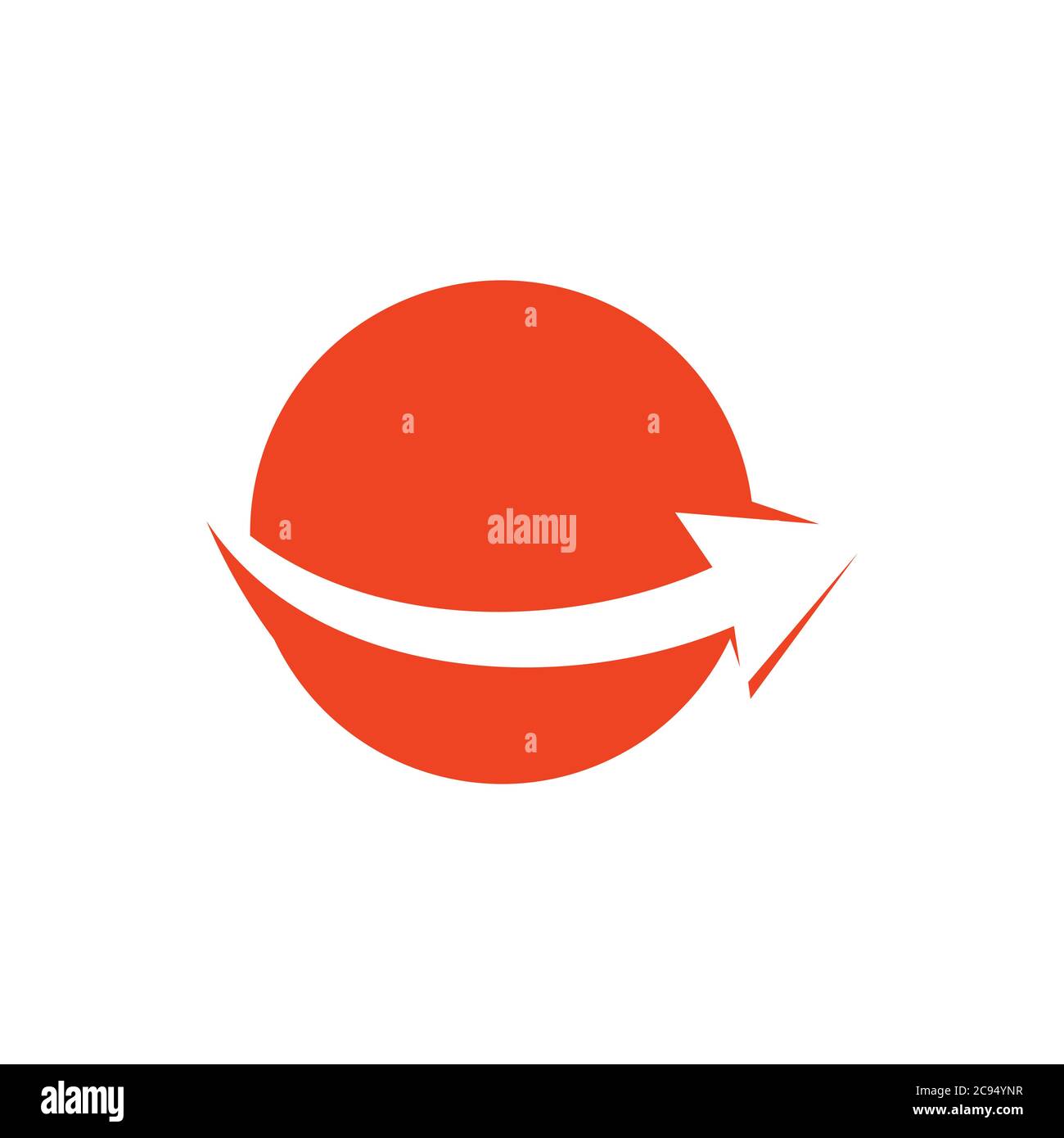 negative space arrow global market logo vector Stock Vector Image & Art ...