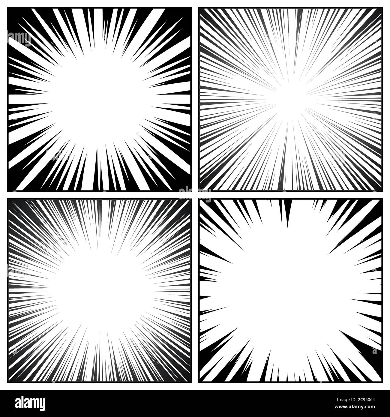 Radial motion speed lines for Manga comics or explosion drawing vector  background Stock Vector Image & Art - Alamy