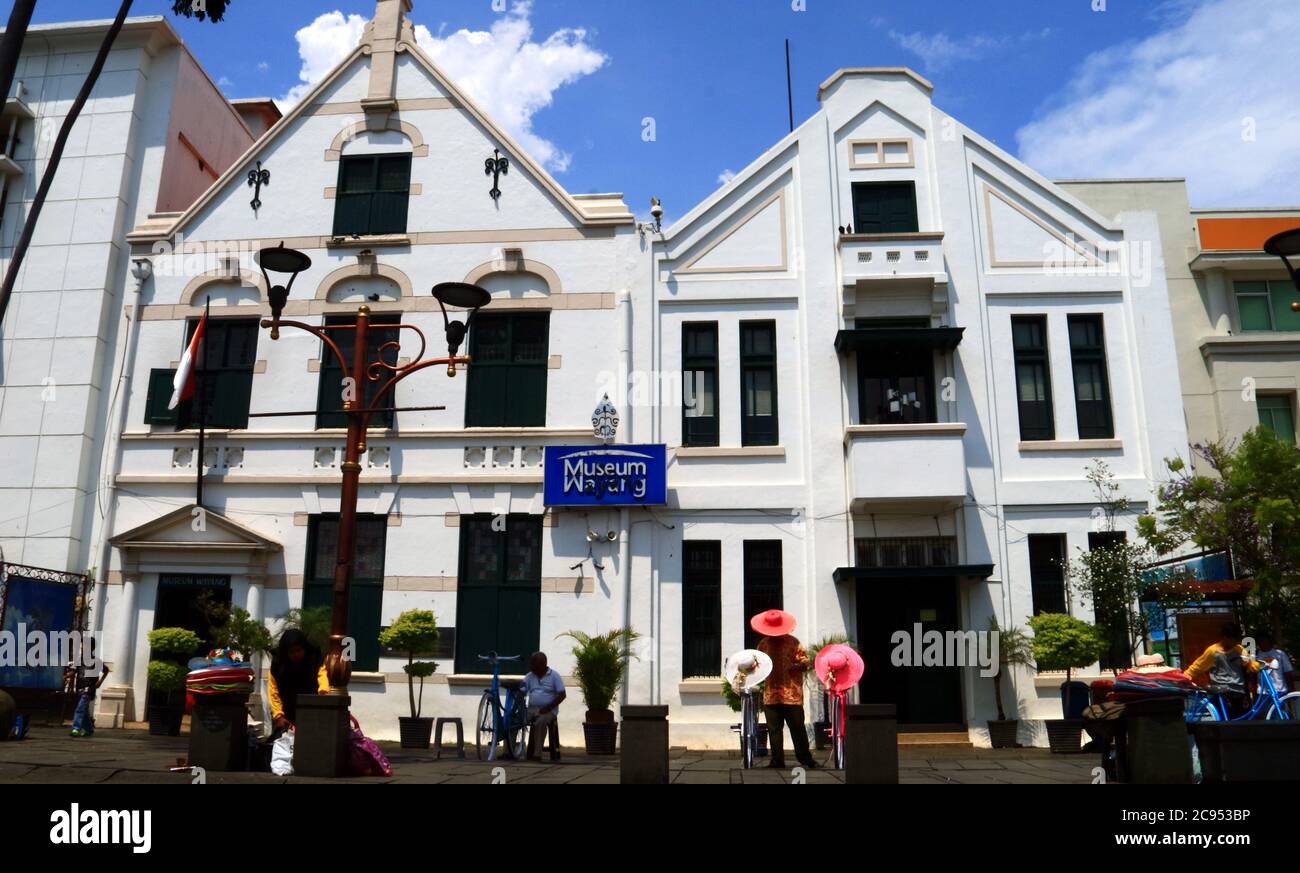 Jakarta, Indonesia - February 21, 2019: Museum Wayang (The Puppet Museum of Indonesia) at Kota Tua (Old City). Stock Photo
