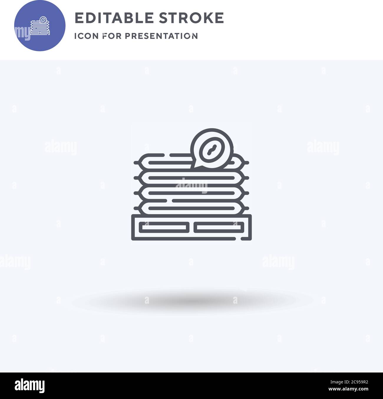 Sack icon vector, filled flat sign, solid pictogram isolated on white ...