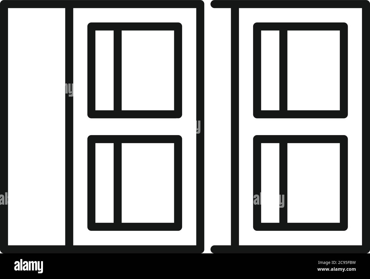 Construction stone brick icon. Outline construction stone brick vector ...