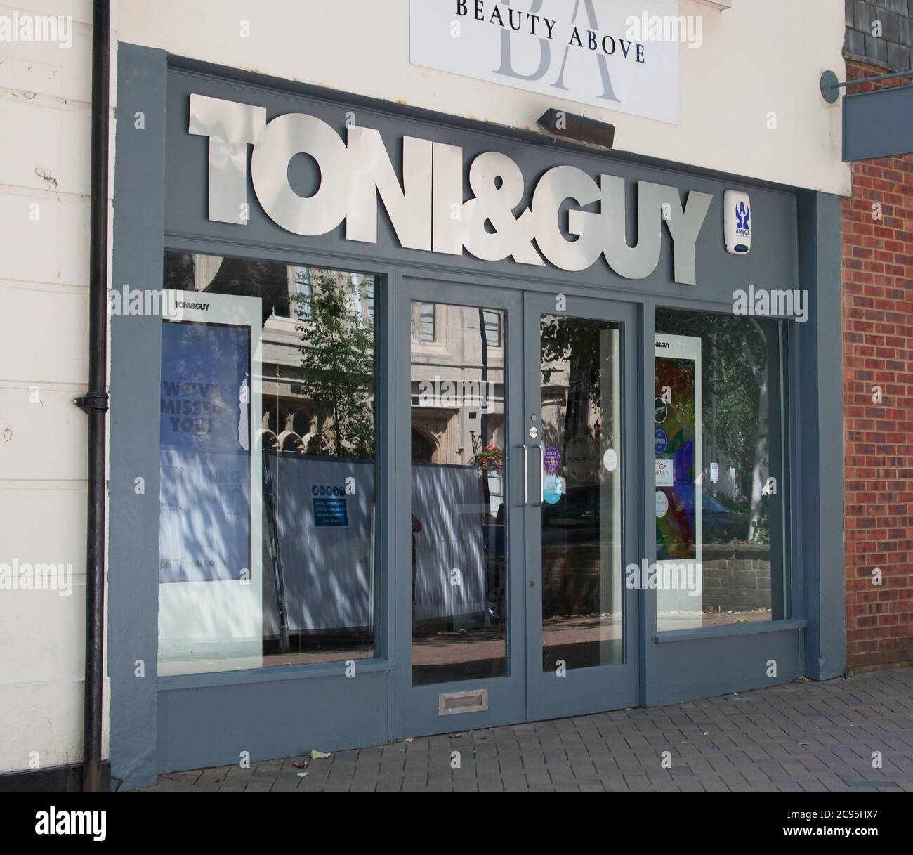 The Toni and Guy Hair Salon in Banbury in the UK, taken on the 26th June 2020 Stock Photo