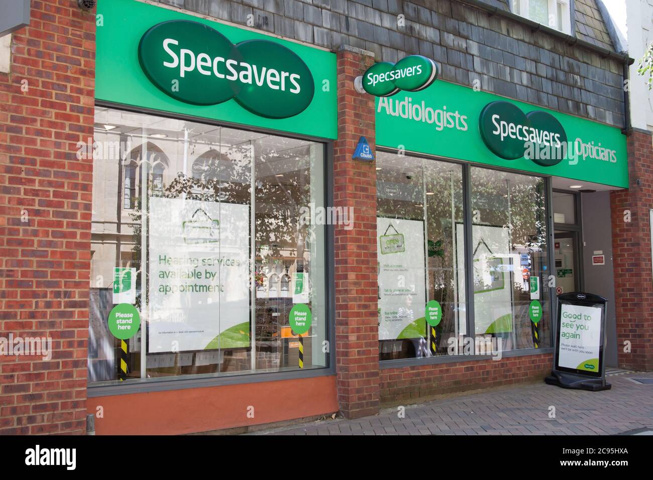 The Specsavers Opticians in Banbury in the UK, taken on the 26th June 2020 Stock Photo