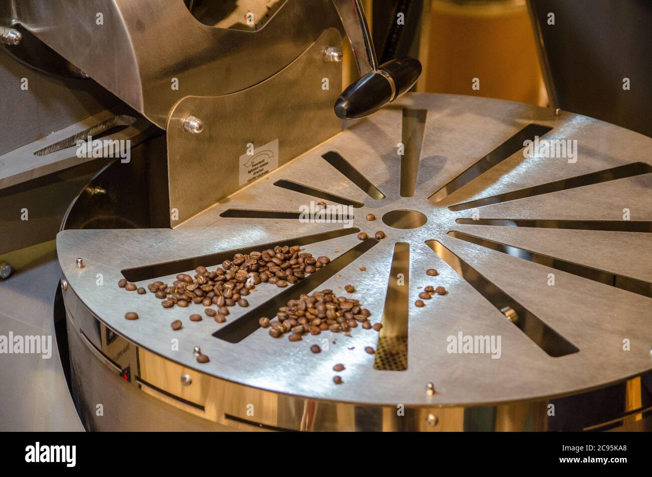 Roasting coffee beans to perfection Stock Photo Alamy