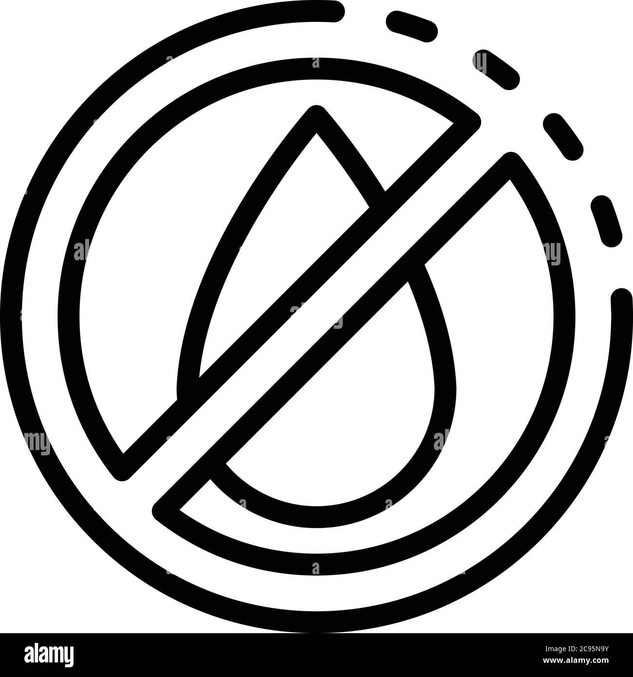 No water digestion icon, outline style Stock Vector Image & Art - Alamy