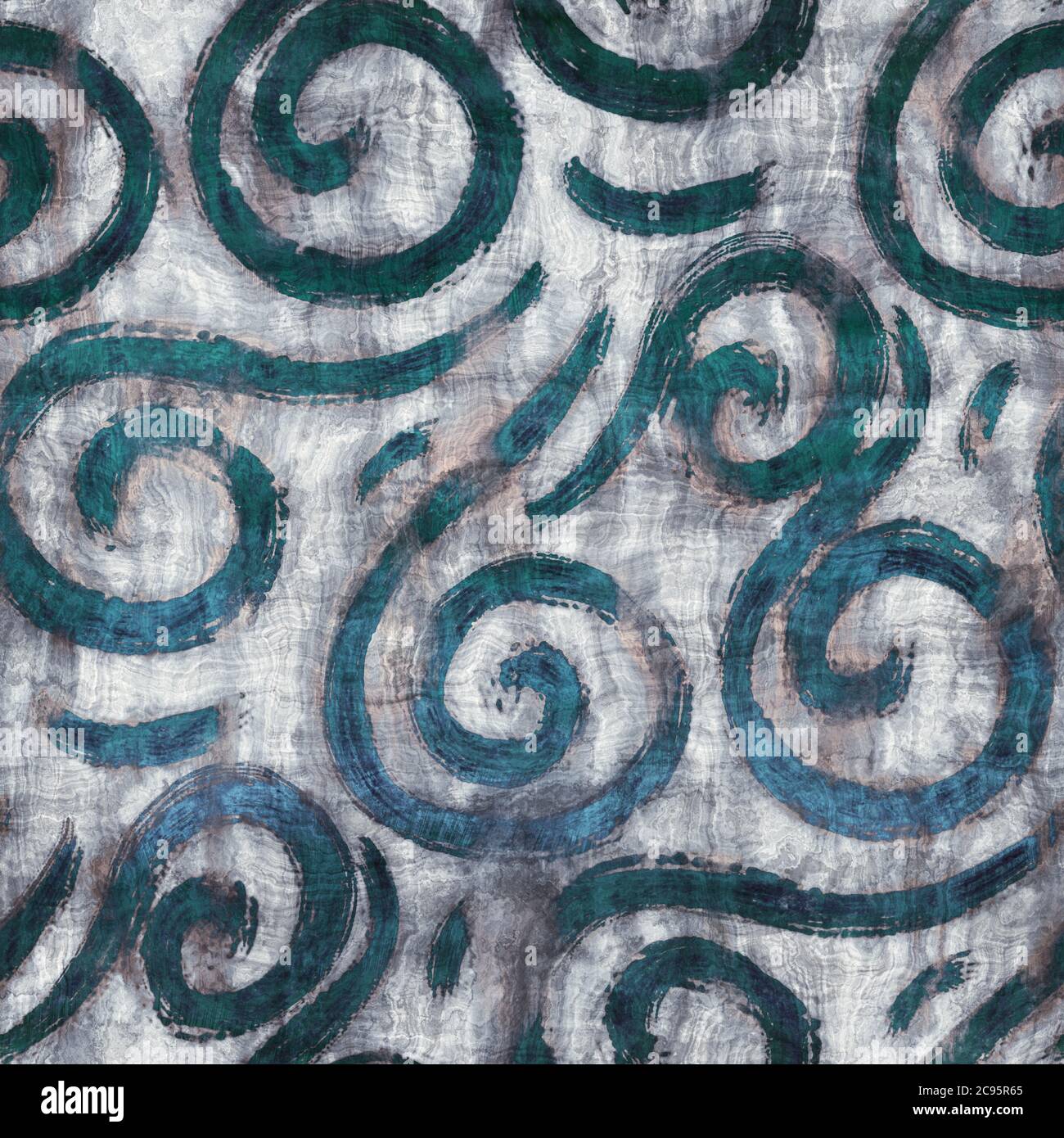 Seamless blue texture grungy repeat pattern swatch Stock Photo - Alamy