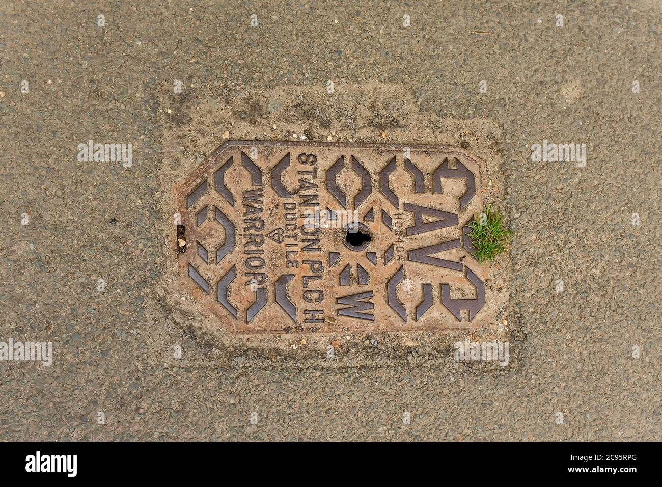 Stanton manhole cover design. Stock Photo