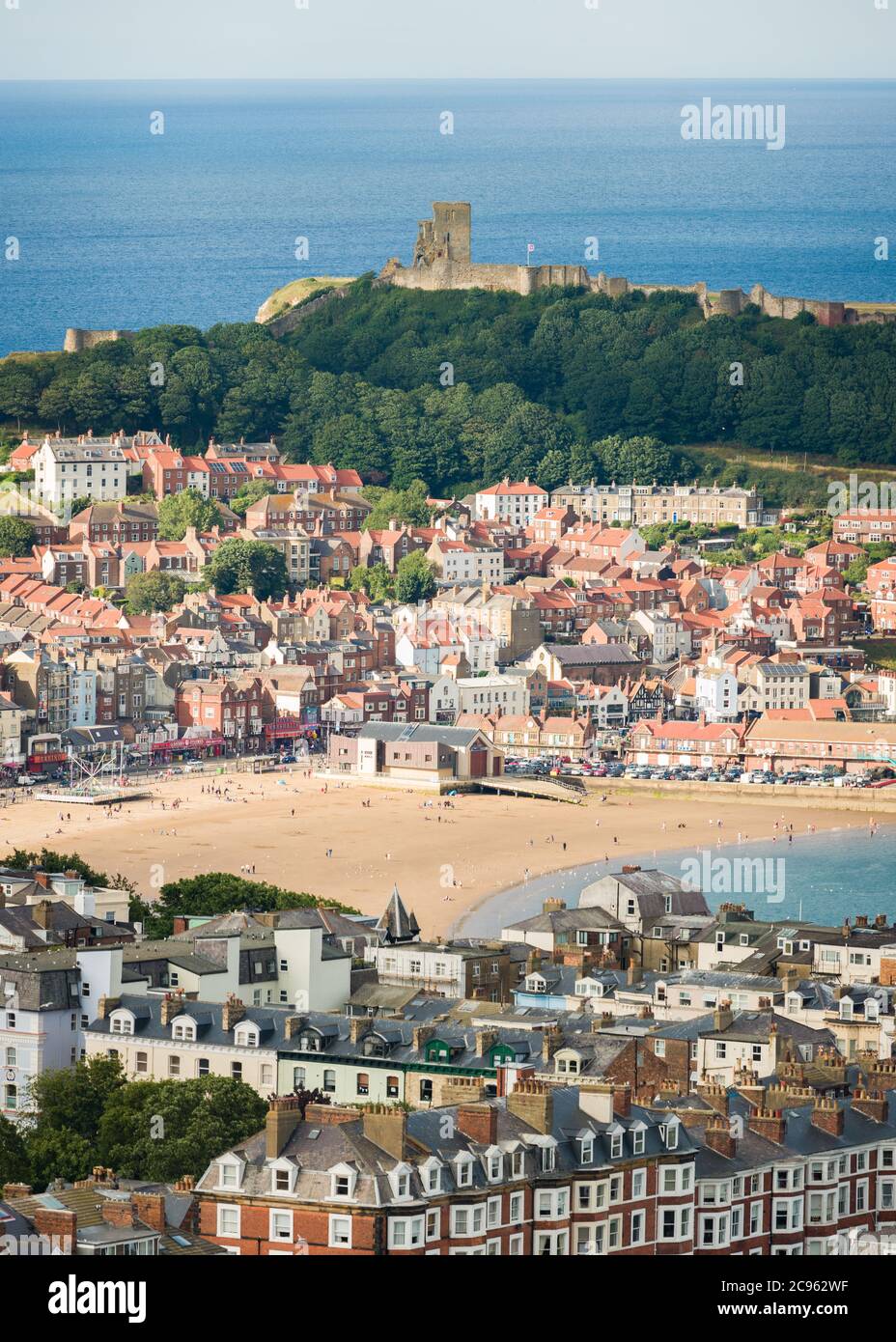 Summer day in Scarborough, Yorkshire, UK Stock Photo