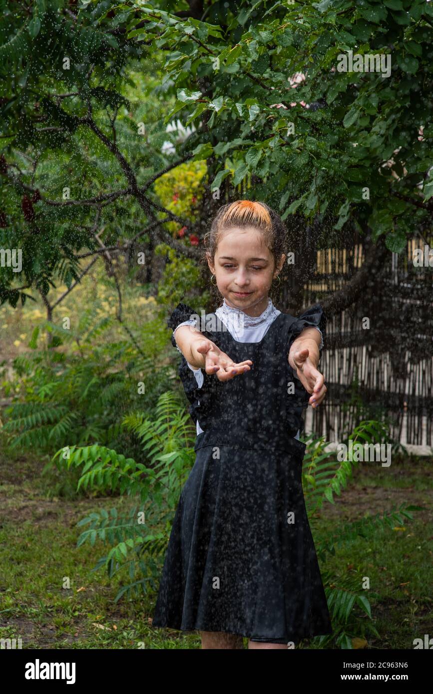 Schoolgirl 5th grade 