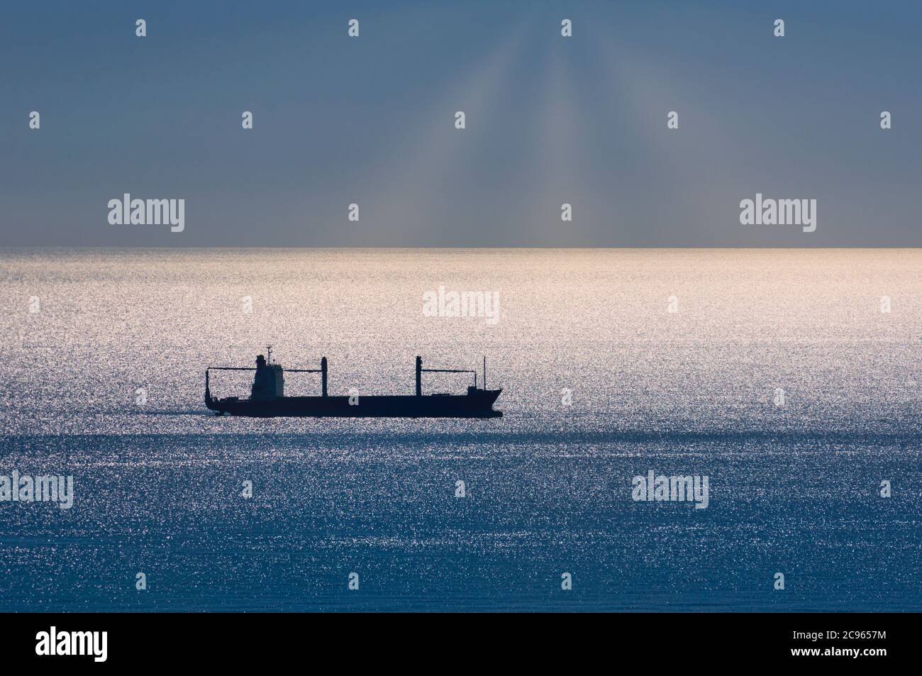 Cargo ship at sea hi-res stock photography and images - Alamy