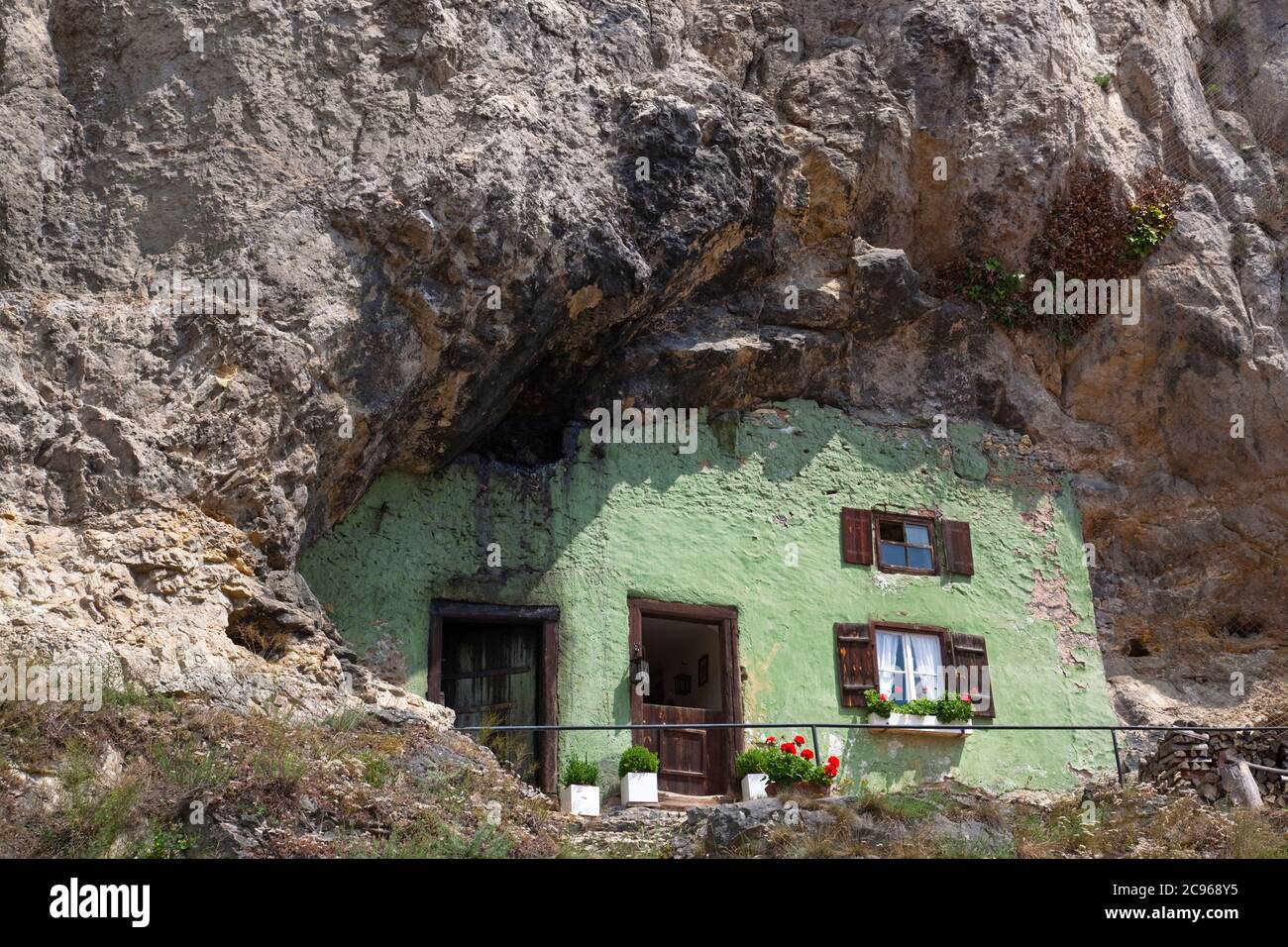 geography/travel, Germany, Bavaria, Kallmuenz, dugout in the Schlossberg, Kallmuenz, Upper Palatinate, Additional-Rights-Clearance-Info-Not-Available Stock Photo