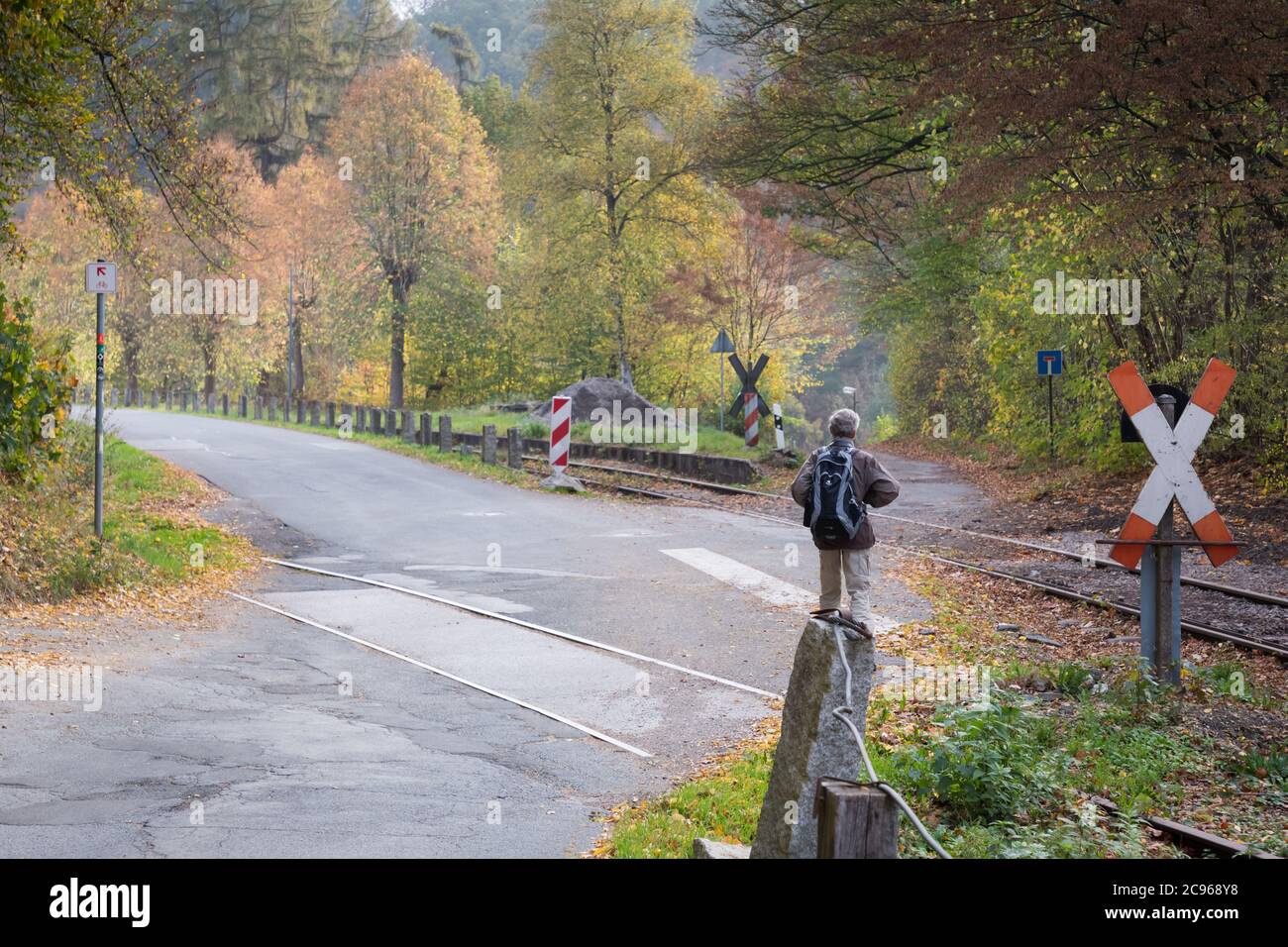 Disused railway line near RAdevormwald Stock Photo Alamy