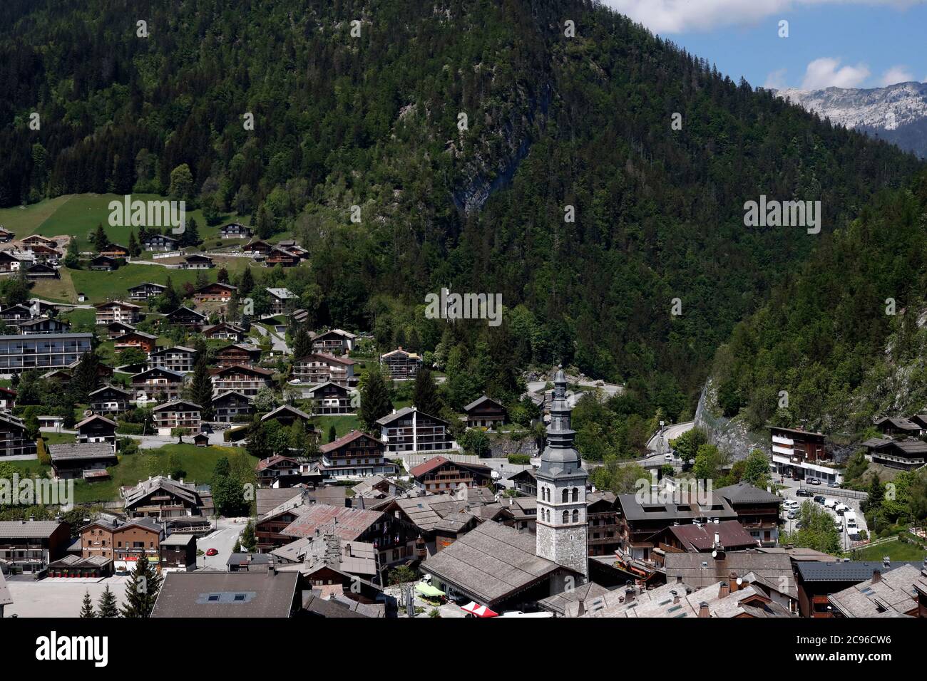 Village. La Clusaz. French Alps. France. Stock Photo