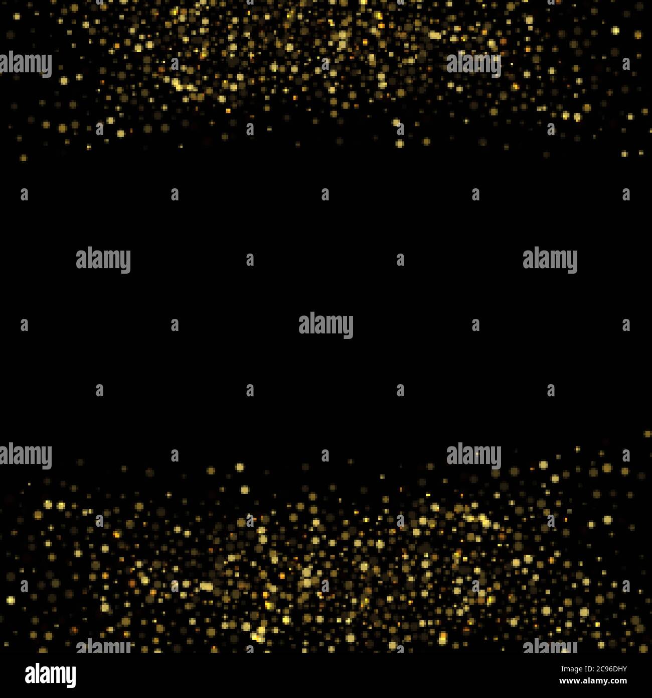 Gold glitter texture on a black background,confetti golden abstract ...