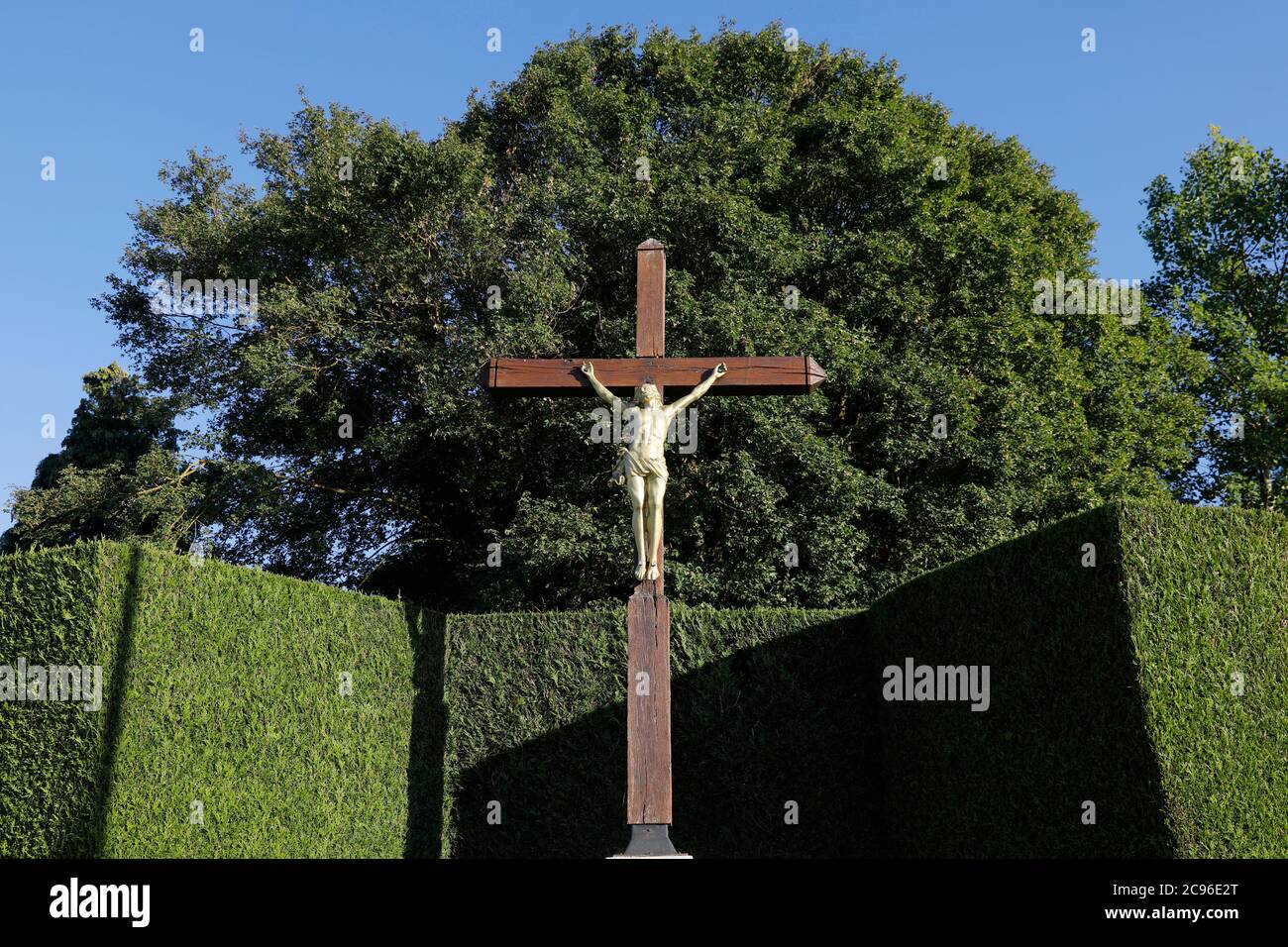 Crucifix in Sainte Marthe, Eure, France Stock Photo Alamy