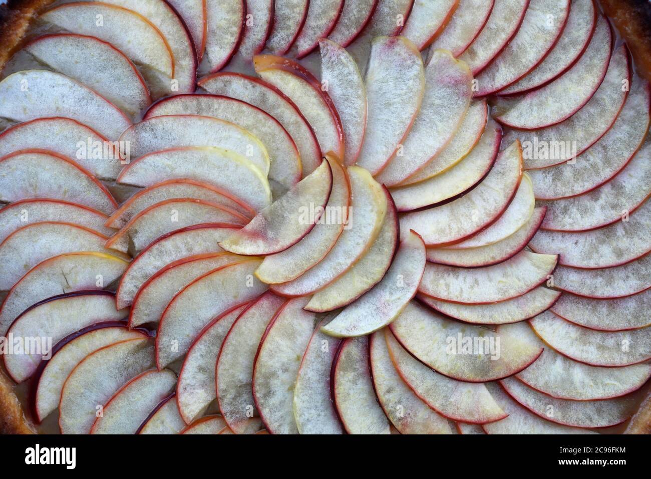 Apple tart. Paris, France. Stock Photo