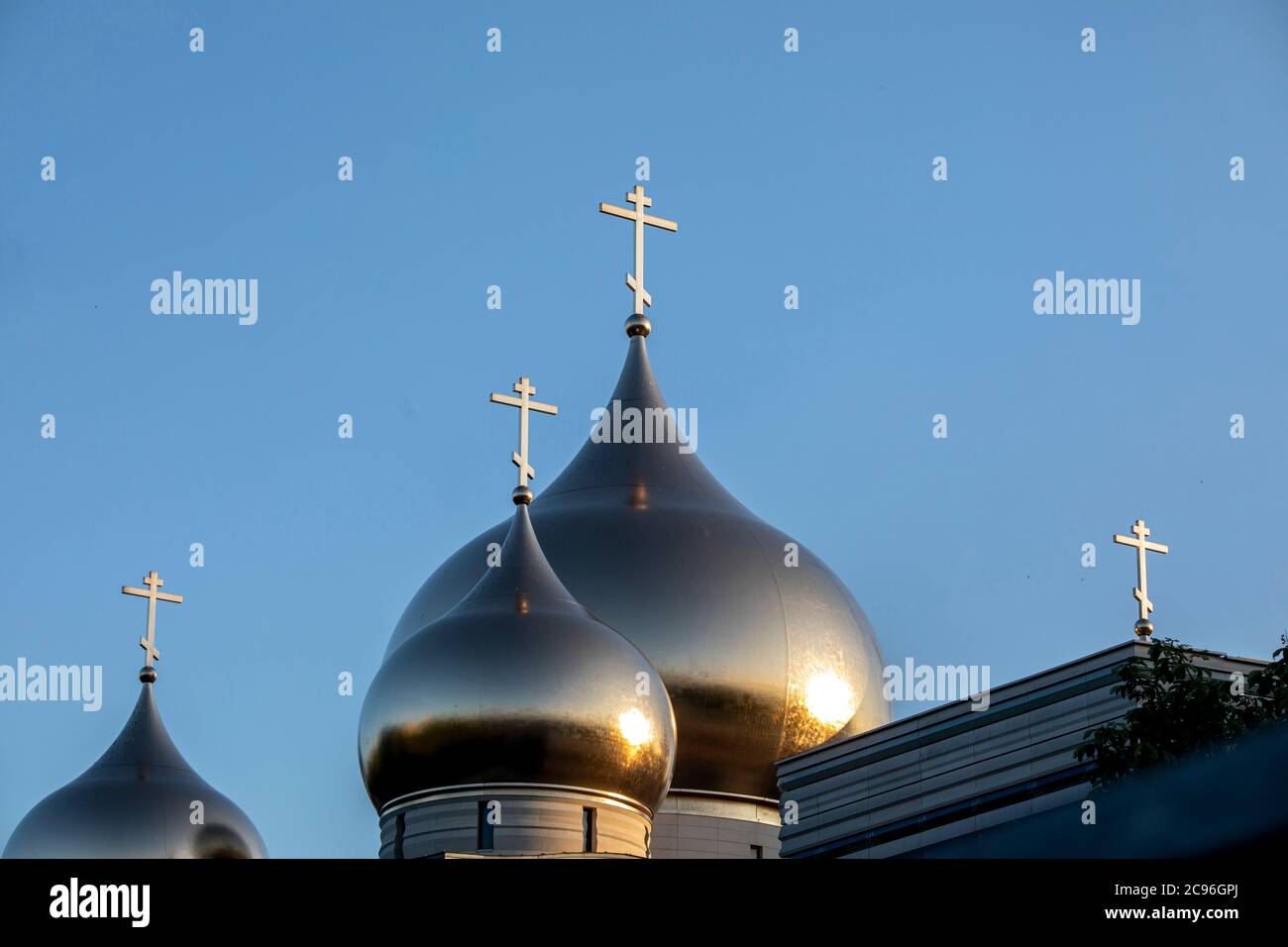 Paris, France. Holy Trinity Russian orthodox church. Stock Photo