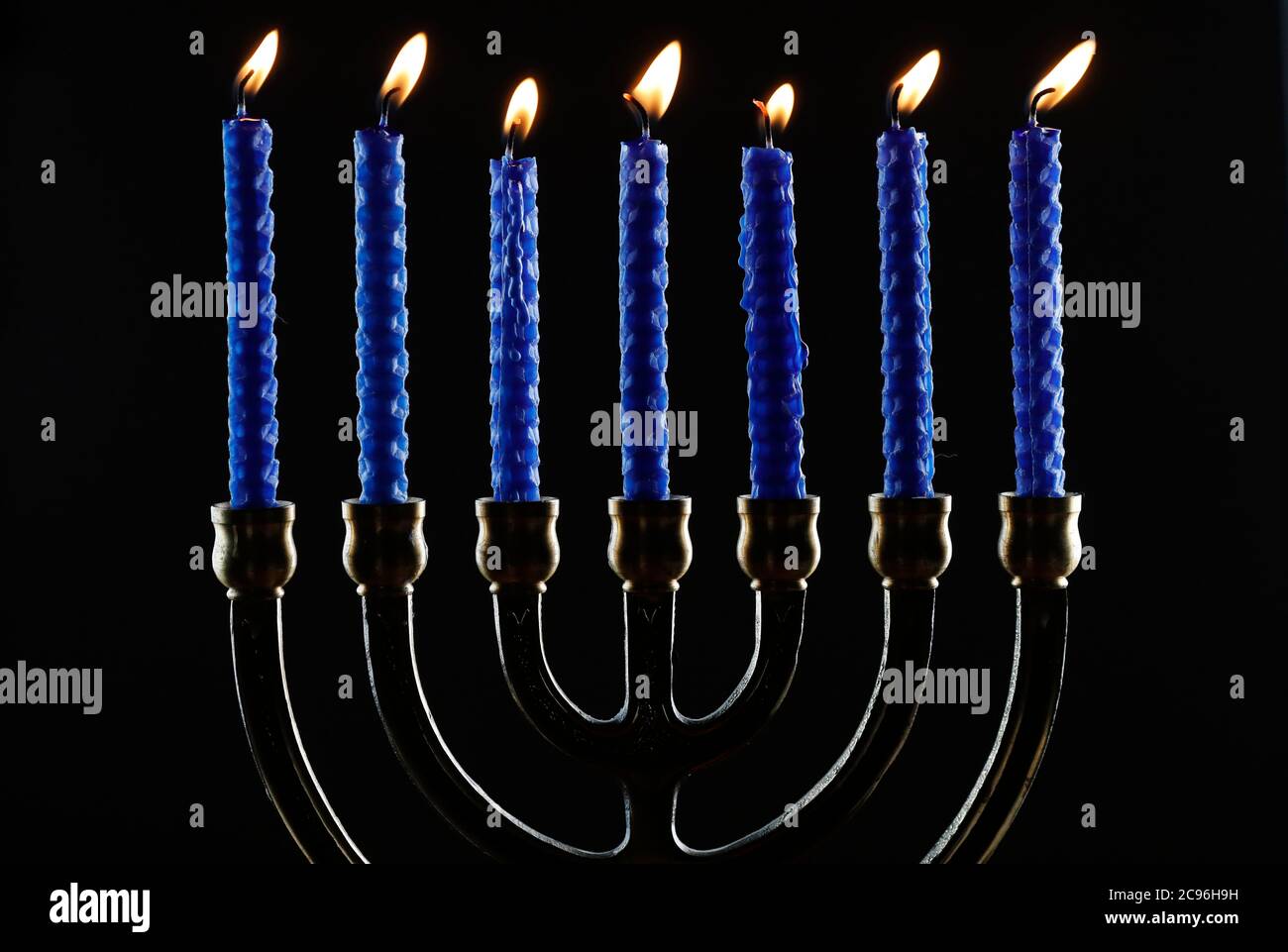 The menorah or sevenlamp Hebrew lampstand, symbol of Judaism since