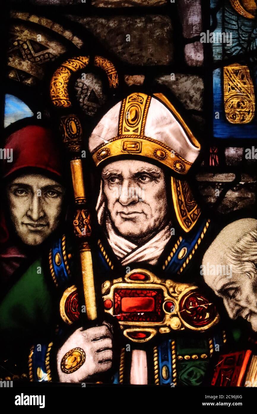 Ireland,Cork City, Crawford Art Gallery, Stained glass window by Harry