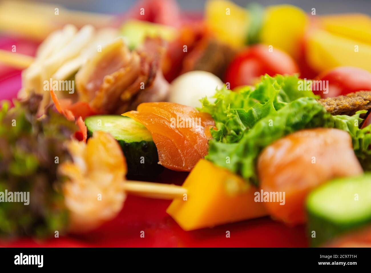food served on a stick