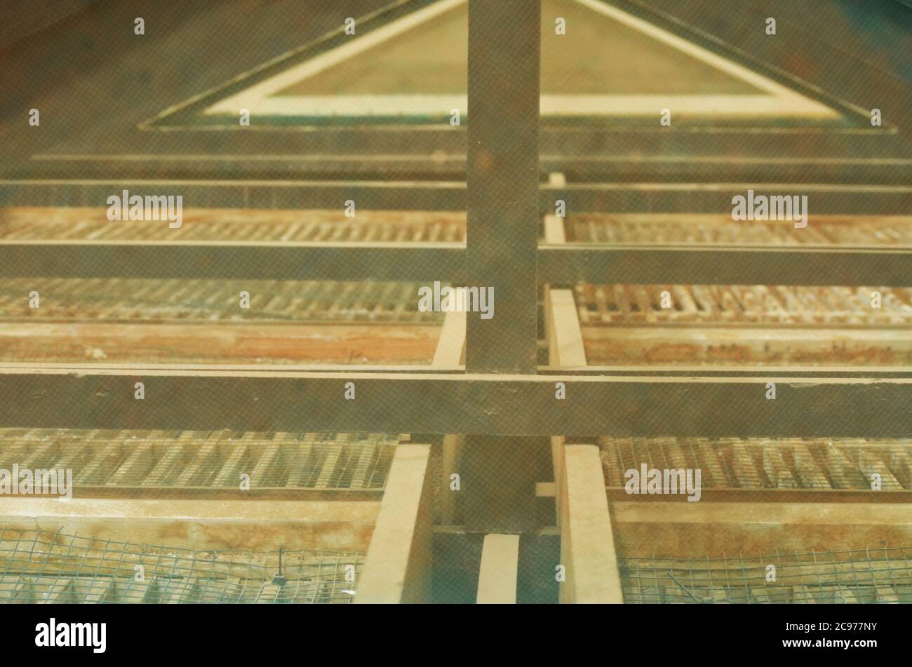 Modern solar dryers use to dry fish from the artisanal fisheries in Cayar, Senegal Stock Photo