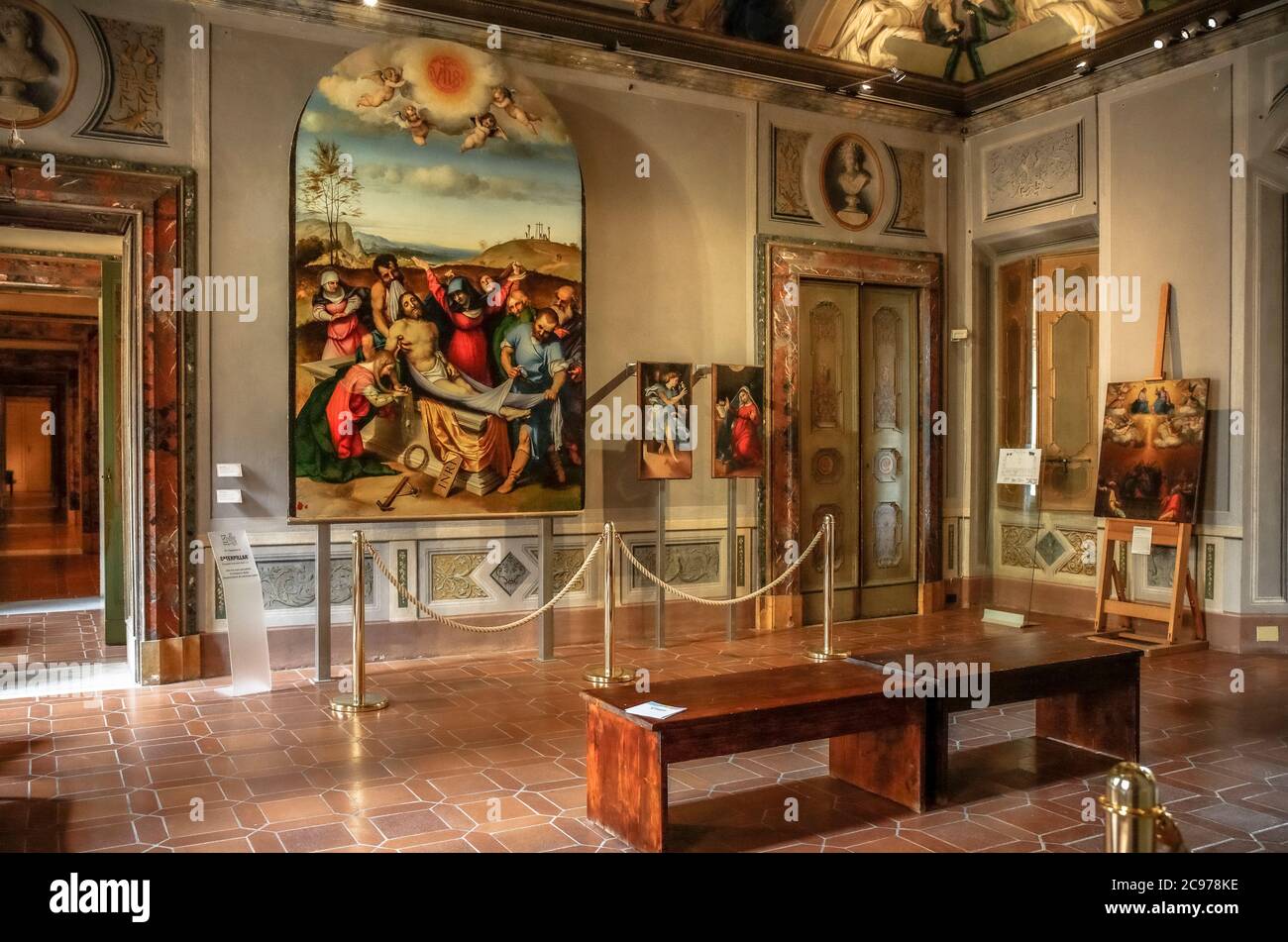 Italy Marche Jesi Palazzo Pianetti -seat of the municipal art gallery - Stock Photo