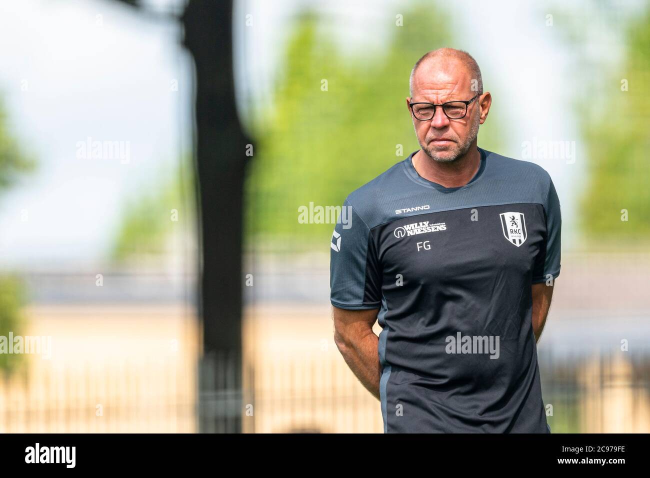 Fred Grim as RKC Waalwijk head coach during training session