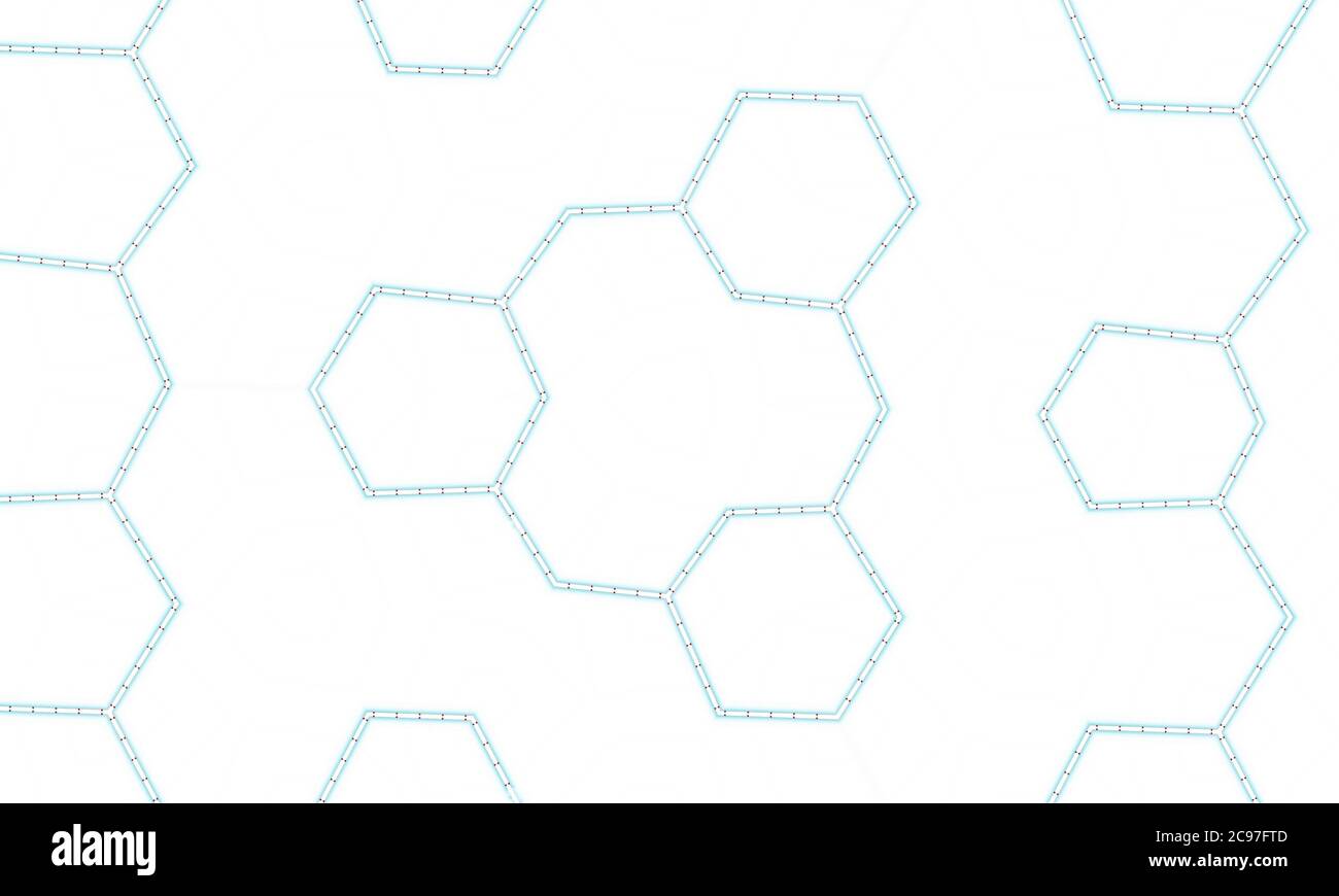 White background with light green shape outlines for wallpapers Stock