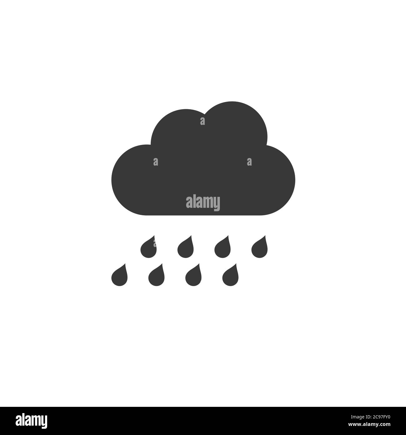 Rain water heavy drops Stock Vector Images - Alamy