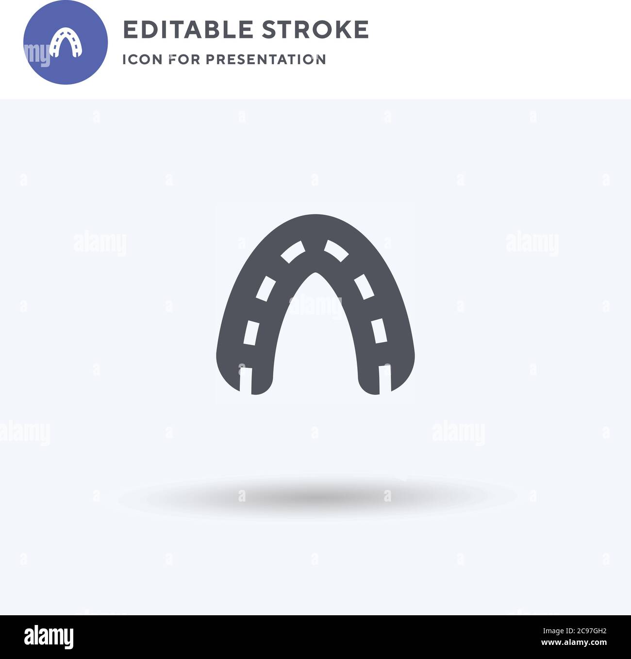 Mouth Guard icon vector, filled flat sign, solid pictogram isolated on ...