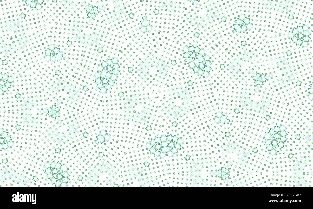 White green kaleidoscope patterned background for wallpapers Stock Photo