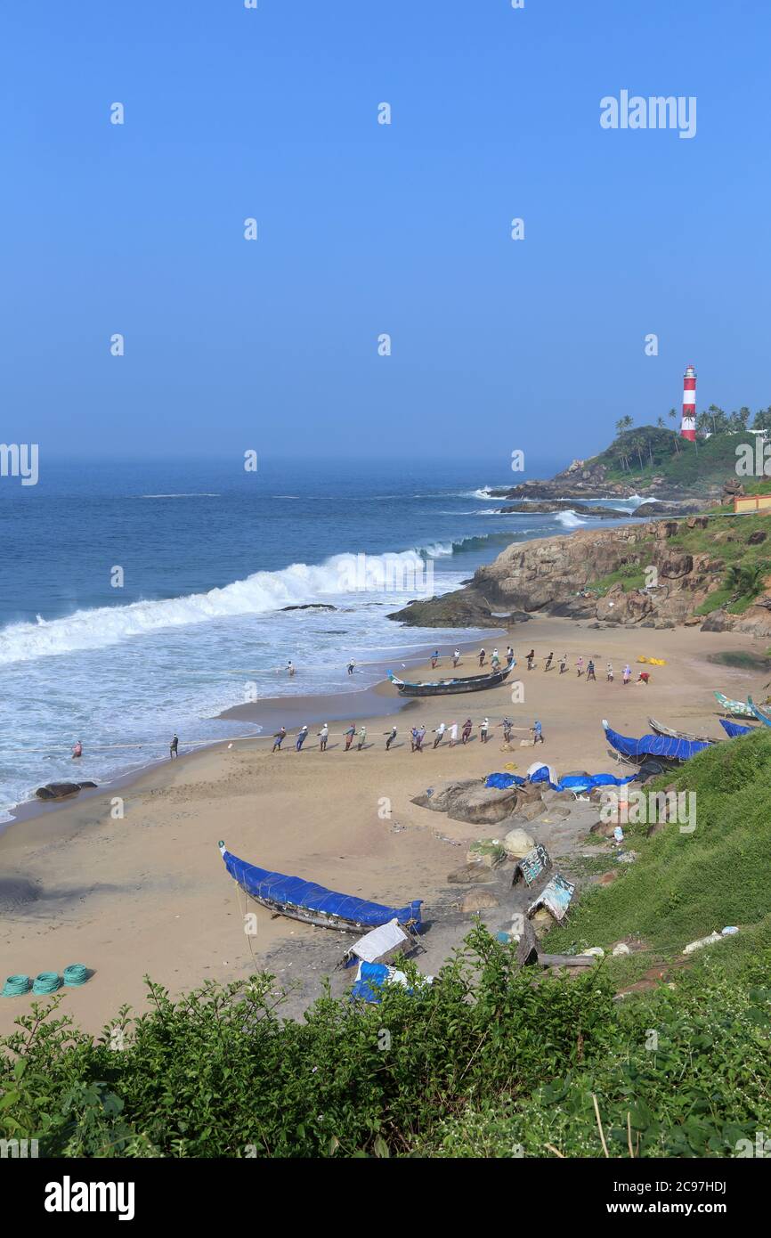 Vizhinjam beach Stock Photo