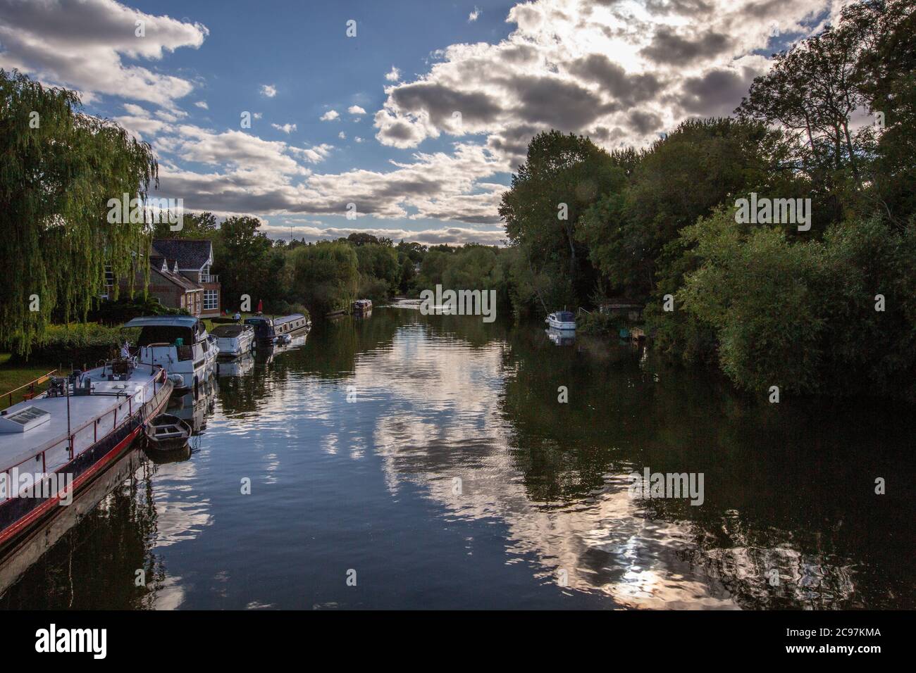 Pangbourne village, situated on the River Thames, in the county of Berkshire, England, United Kingdom Stock Photo