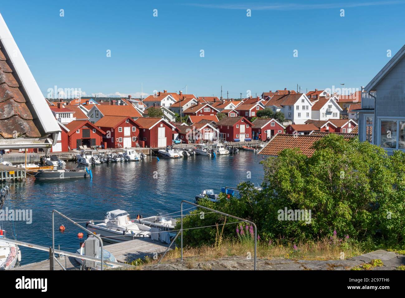 Gullholmen village at Swedish west coast Stock Photo Alamy