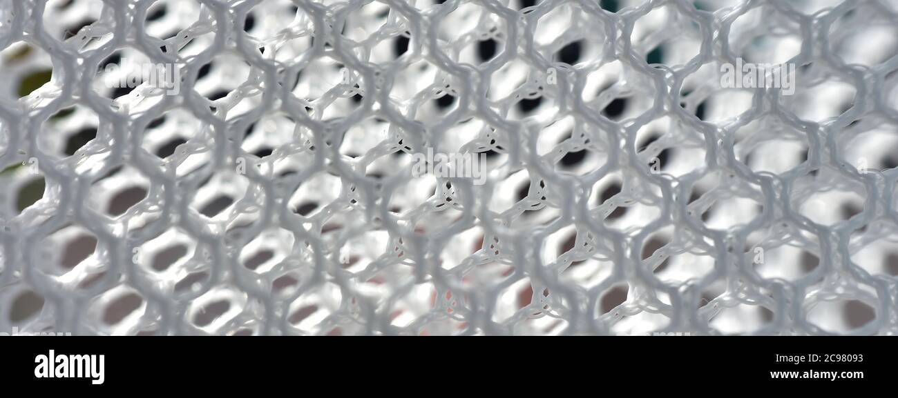 abstract grid hexagon texture of the net pattern background Stock Photo