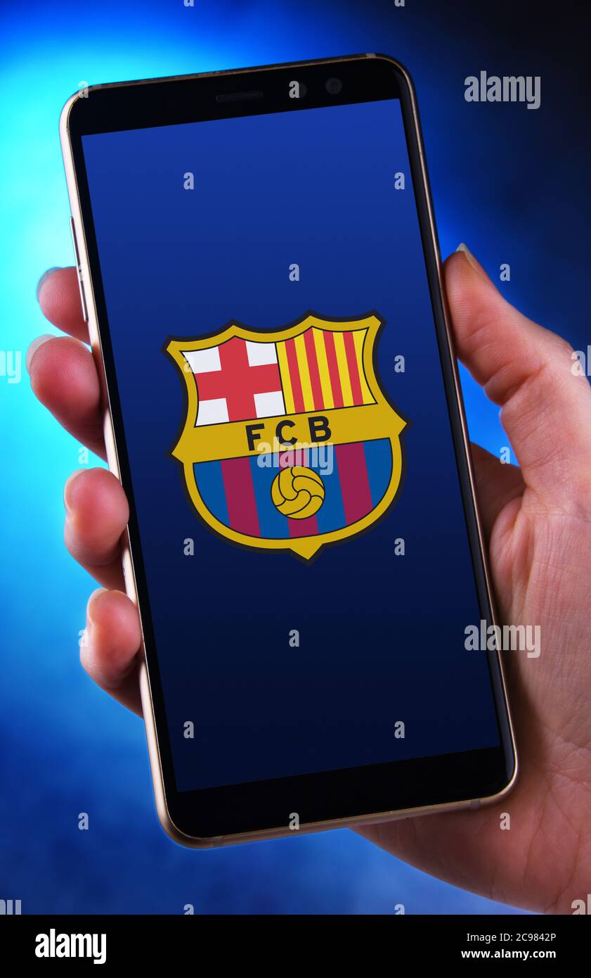 Fc barcelona mobile app hi-res stock photography and images - Alamy