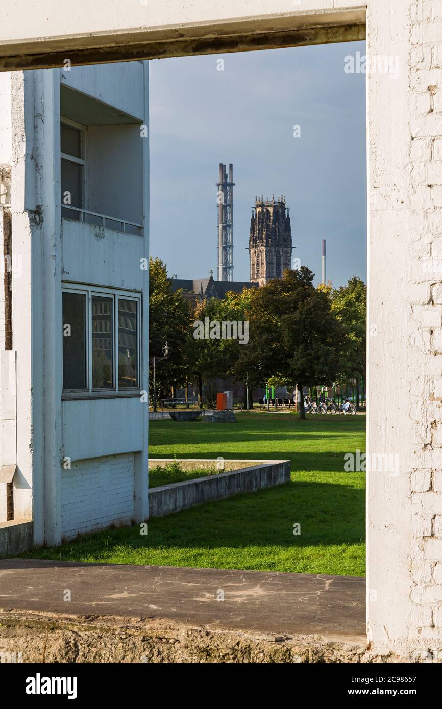 Garten der Erinnerung, Ruinen, Altstadtpark, Salvatorkirche, Duisburg