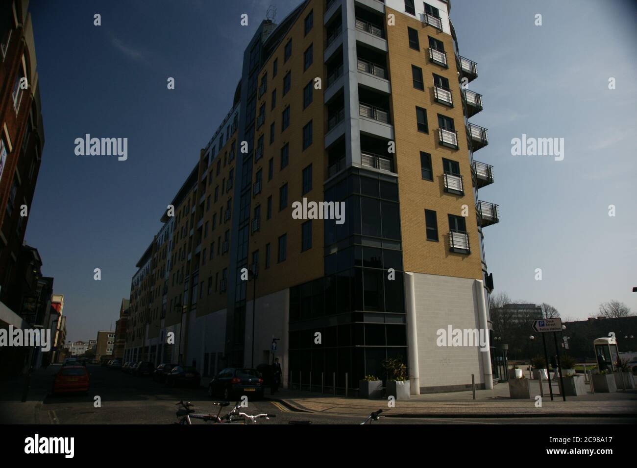 Bbc building queens court queens gardens hull hires stock photography