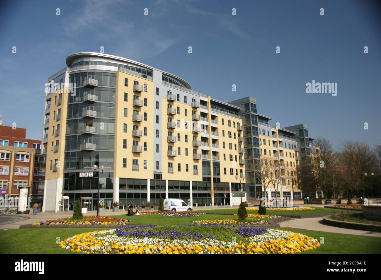 flats and apartments, Queens Court, kingston upon Hull Stock Photo Alamy