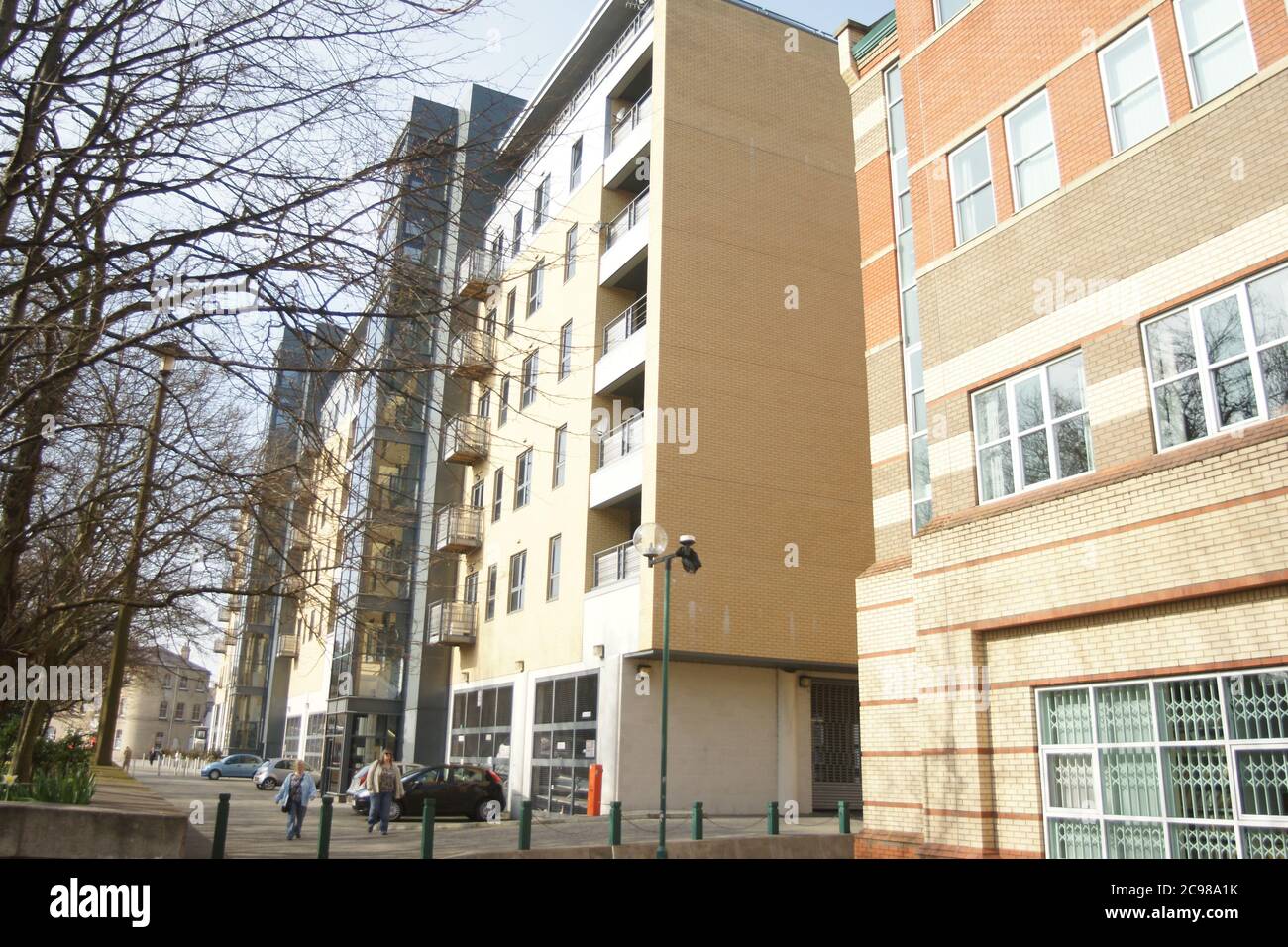 flats and apartments, Queens Court, kingston upon Hull Stock Photo Alamy