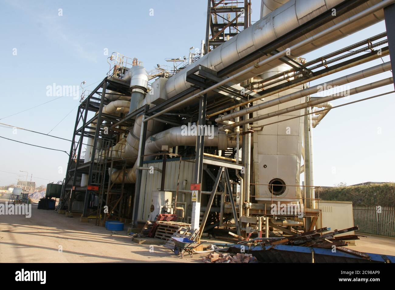 Industrial filtration System, Reckitt's chimney, Flue gas