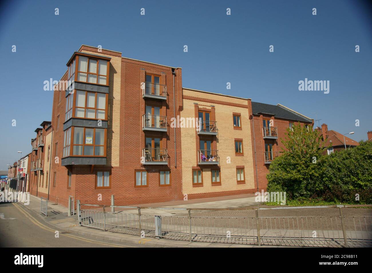 flats and apartments, city living, Caroline street, hull Stock Photo