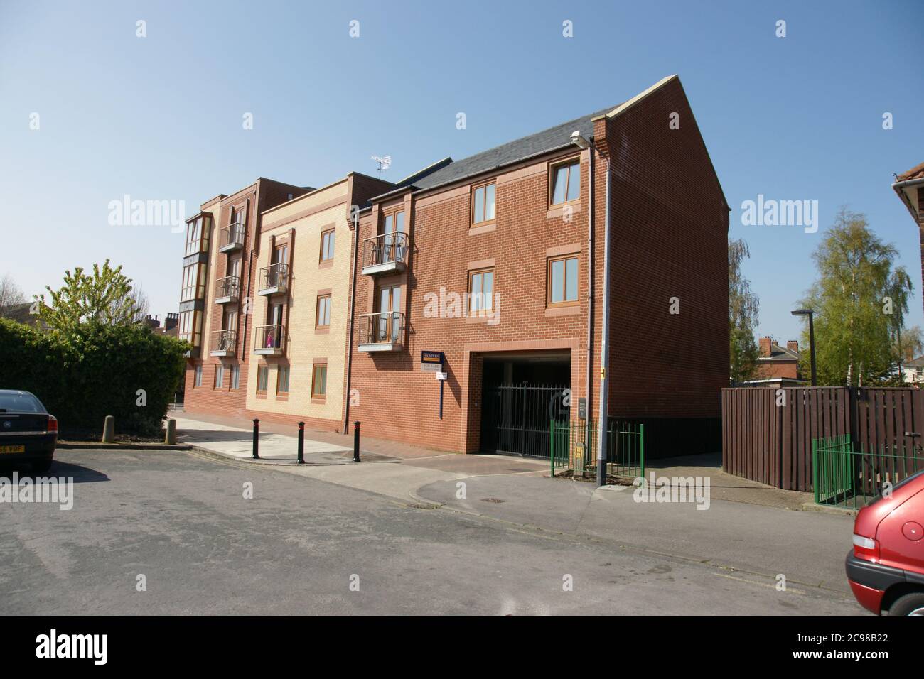 flats and apartments, city living, Caroline street, hull Stock Photo