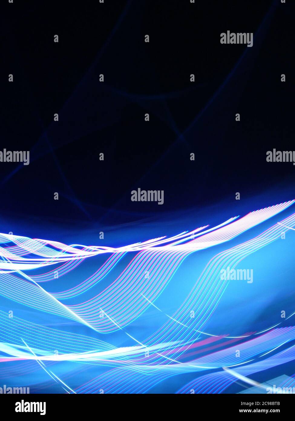 Vertical illustration of Interleaving ray trace rhythm - perfect for a ...