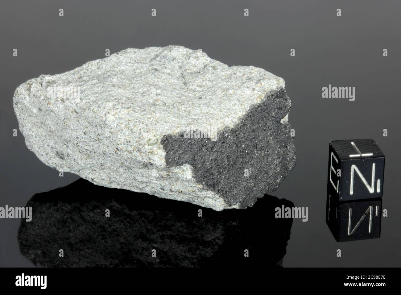 EL HAMMAMI - Found 1997, Tiris Zemmour, Mauritania, Africa. Chondrite H56. Total mass 200 kg. Stock Photo
