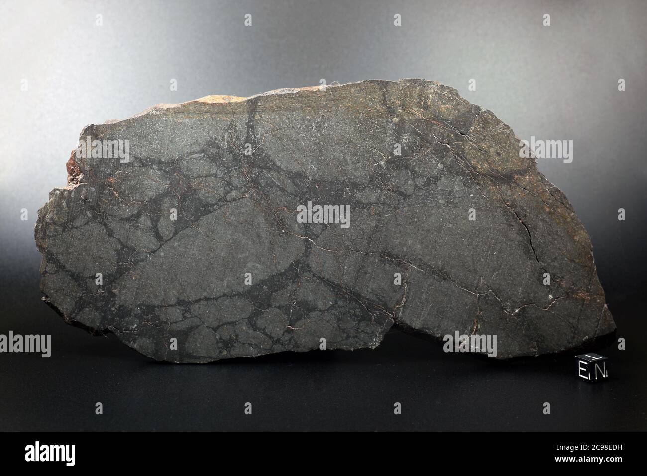 VJATKA - Found 1994, Kyrov Region, URSS. Chondrite H4/5. Total mass 32 kg. Stock Photo